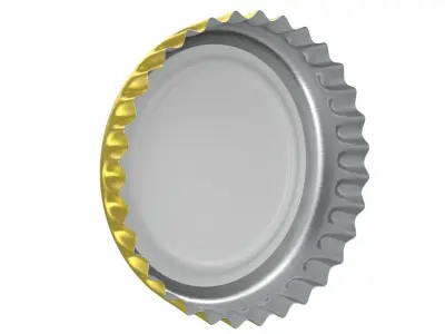 crown bottle cap 3D model