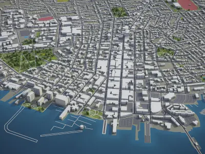 Kingston  Low-poly 3D model