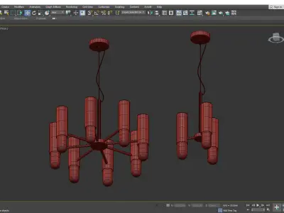 LUCREZIA CHANDELIER Low-poly 3D model