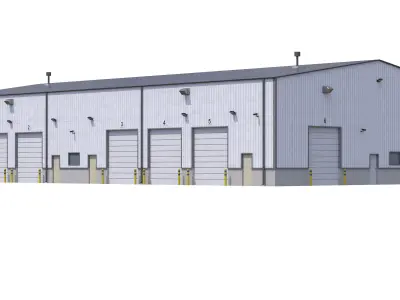 Industrial Building 5 Low-poly 3D model