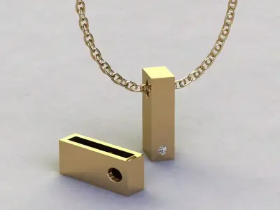 Alphabet I Pendant  3D print model