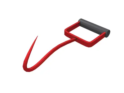 Hay Hook v1 001 Low-poly 3D model