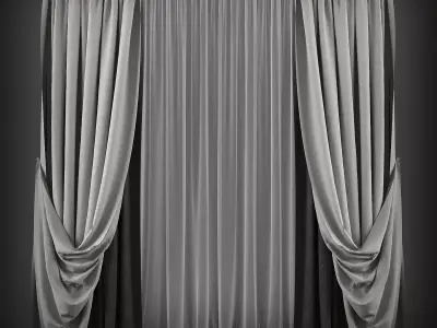 Curtain 3D model 64 3D model