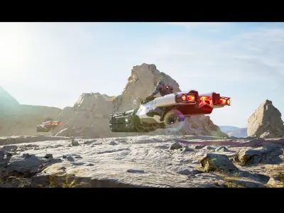 Hover Bike Sci-fi Police Vehicle 3D Model 3D model