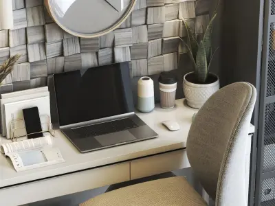 Office workplace 81 3D model