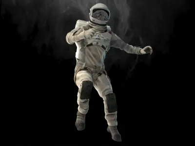 Astronaut from Silent Sea Low-poly 3D model