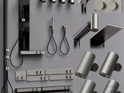 Gessi Hi-Fi and spotwater faucet collection S 3D model