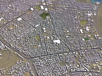 Aden - City 3D Model Low-poly 3D model