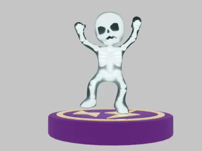 Light of a man stuck in a lightning trap 3D model