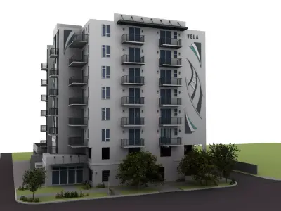 Eight Story Condo 3D model