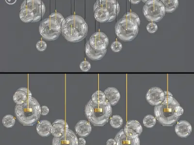 Bolle Ceiling Light 3D model