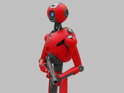 BATTLE DROID X-4000  RIGGED 3D model