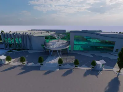 Futuristic Skyscraper-Building office-Modern office 3D model