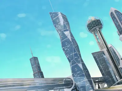 Future City 1 and 2 Collection 3D model