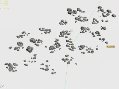 Stone - Gravel 86 3D model