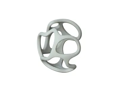 SciFi Cube Object No 34385 Low Poly Shape Texture