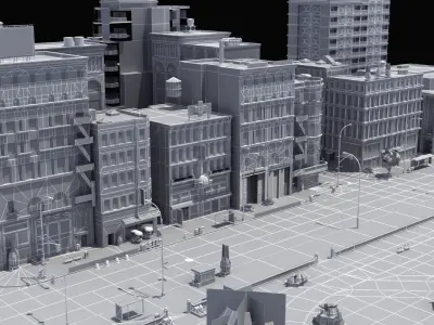 City Park Block 3D model