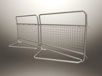 Met Crowd Barrier 3D model