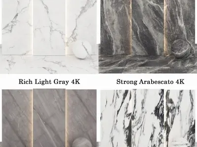 Marble 27 - Strong Arabescato-Calacatta-RichLight-Precious Texture