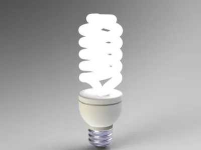 Fluorescent Bulb 3D model