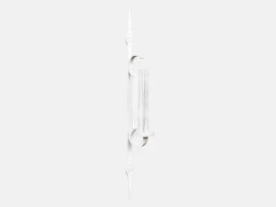 Medieval Torch Low-poly 3D model 2