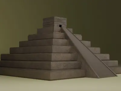 3D templo maya  3D model