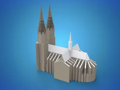 Cologne Cathedral Germany  3D model