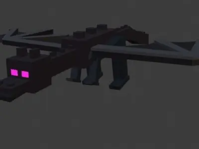 minecraft ender dragon 3D model