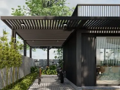 Exterior House Scene 3D model get