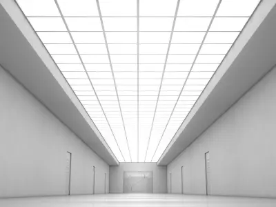  Sci Fi Corridor Low-poly 3D model