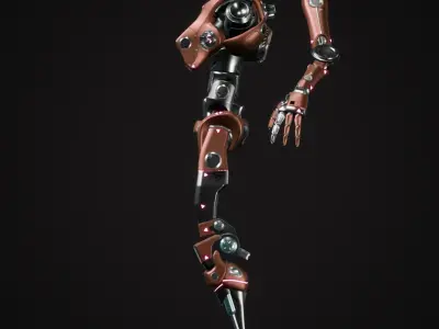 Scout Robot Low-poly 3D model