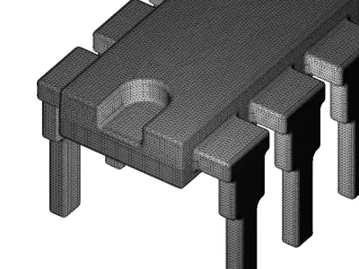 Transparent IC Chip Toy 3D model