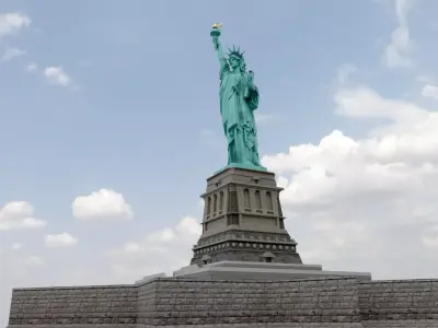 Statue of Liberty Low-poly 3D model