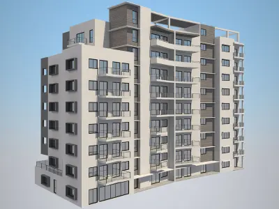 Apartment Building 7 3D model