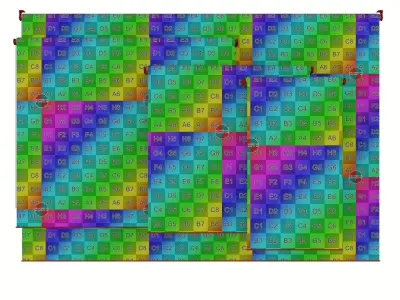 Roller Blinds Animated 3D model