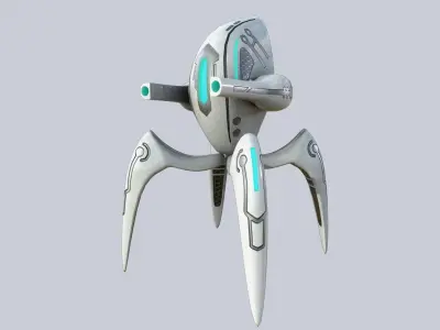 Alien troop Low-poly 3D model buy