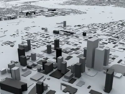 Edmonton Streets and Buildings 3D model