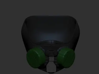 gas mask helmet scifi high poly sculpt 3d printable 3D model