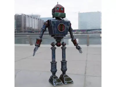 Mecha Robot Game Ready Model Low-poly 3D model