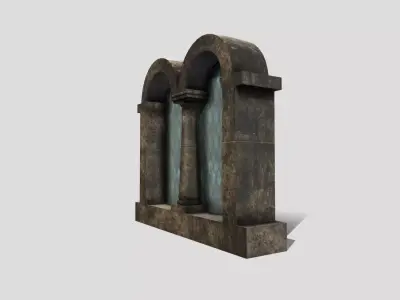 Generic Castle Window Low-poly 3D model