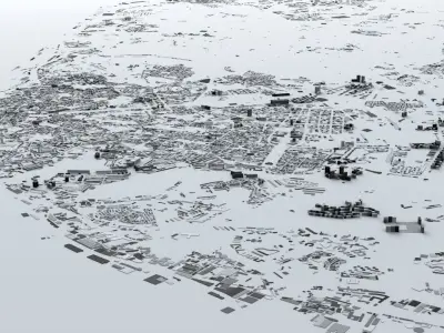 Lisbon Streets and Buildings 3D model