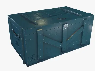 Sci-Fi Crates Low-poly 3D model