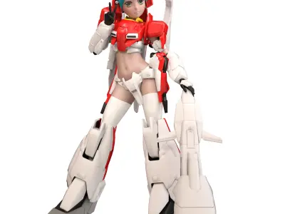 ms girl z plus gundam 3D model