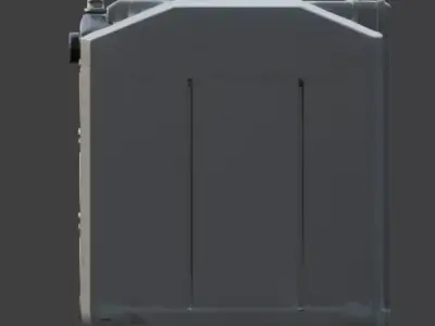 Sci-Fi Corridor Module 3D Model Low-poly 3D model