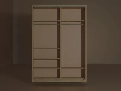 Modern wardrobe 3D model 3D model
