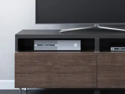BESTA TV unit with drawers 3D model