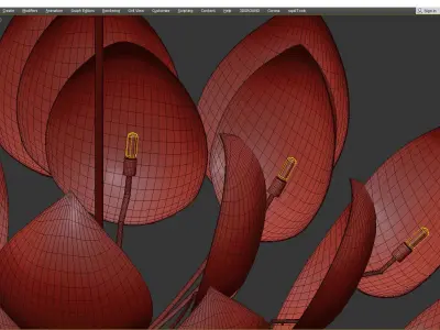 Hudson Valley Lotus 21 Light Chandelier Low-poly 3D model