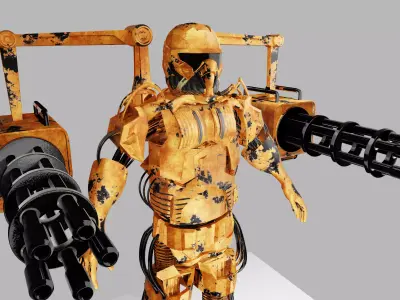 Sci Fi Robot Soldier 3D model