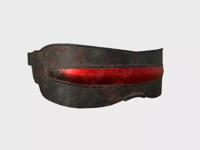 SciFi Glasses I10 Dirt Red - Character Design Fashion Low-poly 3D model