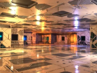 Sci-Fi Interior 501 Low-poly 3D model